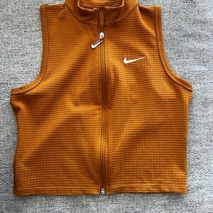 Nike Burnt Orange Textured Vest